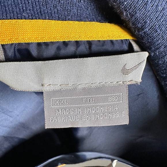 Vintage Nike Harlem Renaissance Rens Jacket Men's XXL 2XL Striped Blue Yellow - Picture 7 of 12